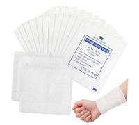 Homoyoyo 50pcs Gauze Swabs for Wounds Breathable Non Adhesive Gauze Pads Squares Medical Supplies for Injury Bandaging