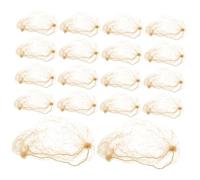 Homoyoyo 50pcs Hair Bun Nets Women Invisible Hair Nets for Women Buns Dance Ballet Hotel Nurse Elastic