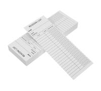 Homoyoyo 50pcs List Library Cards: Reading Paper Book Tracker Cards for School - Writing List Bookmark for Reading Enthusiasts No Hole