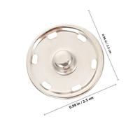 Homoyoyo 50pcs Metal Alloy Press Buttons Clothing Replacement Fasteners for Blazers Jeans DIY Crafts with High Stability and Easy Installation