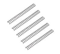 Homoyoyo 50pcs Metal Double Loop Wire Binding Rings Spiral Coil for Notebook Report File Binding Professional Office Supplies