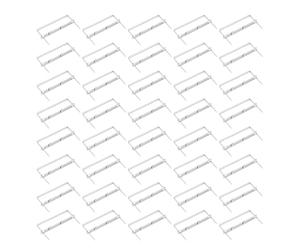Homoyoyo 50pcs Metal Two Hole Punch File Fasteners with 80mm Prong Length, Silver Double Prong Paper Binder Clips for Office Filing and Document Organization