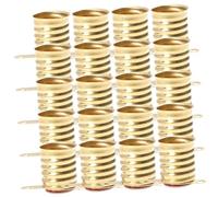 Homoyoyo 50pcs Mini LED Bulb Sockets Copper Lamp Bases for Electrical Testing DIY Lighting Accessories Resistant Light Socket for Home Classroom Garage Use
