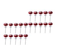 Homoyoyo 50pcs Miniature Foam Mushrooms Colorful Mini Mushroom Models for Fairy Garden Decoration Random Colors Garden Ornaments Miniature Decor Set Random Color