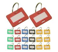Homoyoyo 50pcs Number Key Tags Key Ring Label Tags Plastic Metal Paper Multipurpose Use Efficient Organization Service Departments Personal Organization Random Color