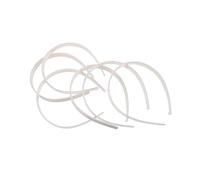 Homoyoyo 50pcs Plastic Hair Bands Plain Hair Hoops for DIY Durable Headdress Accessories for Women for Craft Makers and Fashion Lovers with Ribbons and Embellishments