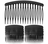 Homoyoyo 50pcs Plastic Hair Side Comb 16 Teeth Easy to Take and Put into Hair Black for Women and Dancing and Shopping