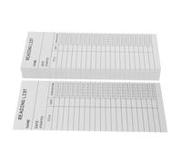 Homoyoyo 50pcs Reading List Bookmarks Thick Paper Book Tracker Cards for Students Teachers Personal Libraries with Sections for Titles Dates Ratings Blank Back No Hole Portable Lightweight