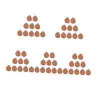 Homoyoyo 50pcs Realistic Fake Nuts Artificial Almonds for Decorations Lifelike Faux Almonds Model Display for Party Photo Props Home Crafts