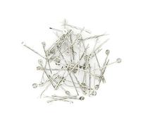 Homoyoyo 50pcs Silver Bobby Hair Clips with Pad Durable Hair Pins for Styling for DIY Beadwork Ornaments and Buns