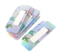 Homoyoyo 50pcs Small False Eyelashes Boxes with Butterfly Pattern, Portable Eyelash Storage Containers for Lash Extension Kits, Compact Lash Organizers for Travel and Makeup Use