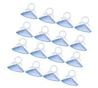 Homoyoyo 50pcs Transparent PVC Dovetail Suction Cups Car Sunshade Holders Strong Windshield Suckers with Heavy Duty Adhesion for Car Curtains and Window Shades