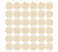 Homoyoyo 50pcs Unfinished Wooden Blank Puzzle Pieces for DIY Crafts, Synthetic Material with Khaki Finish, to Build Focus and Fine Motor Skills