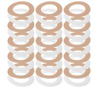 Homoyoyo 50pcs Universal Wax Warmer Collars with Coated Paper Material round Shape Protective Wax Heater Mats for Home Use and Beauty Salons Keeps Workspace Clean