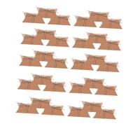 Homoyoyo 50pcs Vintage Kraft Paper Candy Box Rope for Christmas Grimoire Candy Box Decorations
