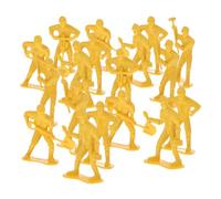 Homoyoyo 54pcs Miniature Engineering Worker Models Set for Realistic Emergency Repair Team Figures with Tools Plastic Standing Tiny People for Creative DIY Play