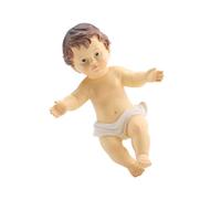 Homoyoyo 5cm Resin Jesus Doll Figurine Ornament Religious Christmas Decoration Tabletop Adornment for Church and Home Scene Layout