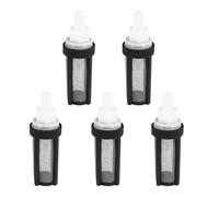 Homoyoyo 5pcs 9mm Water Inlet Filter for Submersible Pump, Black Stainless Steel and Plastic Strainer, Easy to Install and Disassemble, Fits Inner Diameter 7mm Or 8mm Hose, for Aquarium Or