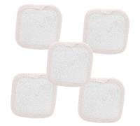 Homoyoyo 5pcs Bath Loofah Sponge with Beige Edge Gentle Exfoliating Shower Scrubber for Dead Skin Removal Body Washing Pads for Smooth Skin and Rich Bath Care Accessory