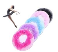 Homoyoyo 5pcs Black Invisible Hair Nets Bun Cover Set Lightweight Mesh and Cloth Hair Accessories for Women and Girls Suitable for Dance and Skating