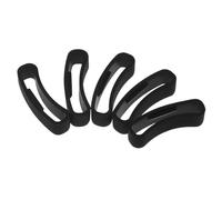 Homoyoyo 5pcs Black Rubber Ring Loop Keeper for Core Smart Watch Band Replacement Fall Buckle Holder Comfortable Strap Accessory