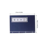 Homoyoyo 5pcs Chinese Style Notebook with Kraft Paper, String Binding and Hardcover, Vintage Blank Page Journal for Creative Writing and Cosplay, Sturdy Smooth Writing Memo Book