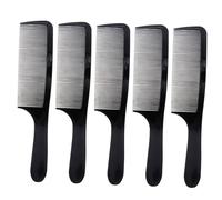Homoyoyo 5pcs Curved Haircut Combs for Men Ergonomic Arc Hairstyling Tool Durable Suitable for Salon and Home Use for Hair Styling Black Color