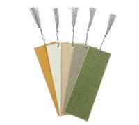 Homoyoyo 5pcs DIY Blank Calligraphy Bookmarks Lightweight Chinese Style Paper Unpainted Unfinished Crafting Tags for Readers Students Writers and Handmade Gift Decoration