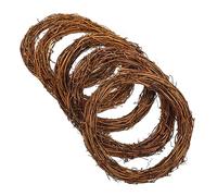 Homoyoyo 5Pcs DIY Rattan Wreath Frame Rustic Wreath Ring for Christmas Garland Wall Hanging Party Decoration Natural Vine Circle for Crafting and Home Decor