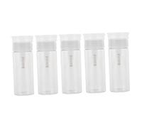 Homoyoyo 5pcs Empty Nail Polish Press Bottles Travel Bottles Squeezy Design for Manicure Store Supplies Nail Polish Remover Use