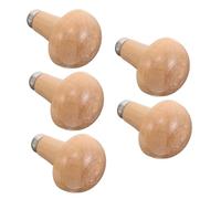 Homoyoyo 5pcs Ergonomic Wood Graver Handles for Woodworking Engraving and Filing Comfortable Grip Replacement Set for Cutting Tools and Multi Function Woodworking Tasks