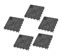 Homoyoyo 5pcs Fish Tank Bottom Filter Plate Plastic Grid Divider Ventilated and Breathable Black for Aquarium Landscaping Base and Breeding