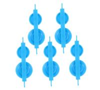 Homoyoyo 5Pcs Fixed Pulley for Physics Experiments School Teaching Plastic Double Pulley Equipment for Science Projects for Classroom Use