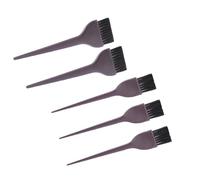 Homoyoyo 5pcs Hair Dye Comb for DIY Hair Coloring and Care Plastic Double-sided Hairdressing Brush with Flexible Stiff Bristles Small and Large Comfortable Grip for Salon and Random Color