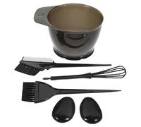 Homoyoyo 5Pcs Hair Dyeing Kit Durable Plastic Hair Tinting Tool Set with Bowl Brush Whisk for Home and Salon Use Easy to Clean Reusable