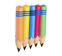 Homoyoyo 5pcs Jumbo Inflatable Pencil PVC Material Safe for Fun Sports Events Birthday Back to School Party Decorations Inflatable Crayon
