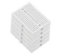 Homoyoyo 5PCS Mini White Breadboard Solder Practice Board Small PCB Circuit Board for Electronic Projects Compatible and Electronics Kits