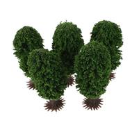 Homoyoyo 5pcs Model Trees for Train Scenery and Miniature Building Projects Durable Miniature Trees for Architectural Models DIY Landscape Supplies for Sand Table and Diorama Crafting