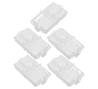 Homoyoyo 5pcs Plastic Bee Keeping Cage with Dual Chamber System and Integrated Structure for Outdoor and Home Beekeeping, Sturdy Plastic Rearing Tool for Honeybee and Queen Isolation