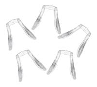 Homoyoyo 5pcs Replacement Nose Pads Nose Bridge Enhancer Silicone Soft Single-Hole Design Integrated Structure for Glasses Frames Eyeglass Repair