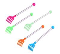 Homoyoyo 5pcs Retractable Back Scratcher Telescopic Itch-Relief Scratching Tool for Home Use Comfortable Smooth Design Reaches Scratch Areas Random Color