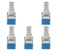 Homoyoyo 5pcs Rs1010 Rotary Switch 2-pole 4-position 15mm Shaft Length Metal Encoder Knob Lightweight Digital Potentiometer Replacement for Industrial Controls and DIY Voltage Switch