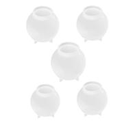 Homoyoyo 5Pcs Silicone Sphere Mold DIY Crystal Ball Epoxy Resin Craft Making Molds for Soap Candle Handicraft with Flexible Reusable Design