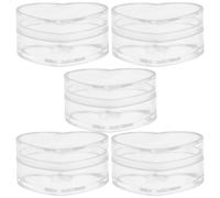 Homoyoyo 5pcs Small Heart Shape Jewelry Storage Boxes Bulk Candy Containers for Valentine Treats Wrapping and Craft Organizing
