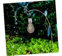 Homoyoyo 5pcs Solar Light Bulbs Outdoor Hanging LED Lights with Clips for Garden Patio Decoration Solar Powered No Wiring Easy Install