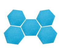 Homoyoyo 5pcs Soundproof Panels Self-adhesive Polyester Fiber Sound Absorbing Wall Pads for Ktv Studio Recording Room Home Theater Noise Reduction