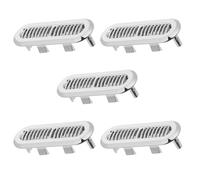 Homoyoyo 5pcs Stainless Steel Basin Overflow Vent Cover with Fine Mesh Filter Bathroom Sink Overflow Cap for Kitchen and Washroom Drain Hole Protection Fit Corrosion Resistant Trim Ring