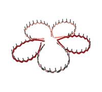 Homoyoyo 5pcs Teeth Comb Headbands Comb Hair Wavy Leopard Head Plastic Sharks Tooth Hair Band Unisex Toothed Headwear for Women Men