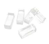 Homoyoyo 5pcs Transparent Acrylic Blank for DIY Crafting and Scrapbooking Safe Food-Grade Material Square Seals for Nail Art Card Making and Creative Play