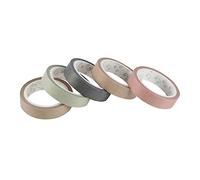 Homoyoyo 5PCS Washi Tape Paper Adhesive Decorative Craft Tape for Photo Frames Journals Wall Art Easy Peel and Residue Portable for DIY Wrapping and Scrapbooking